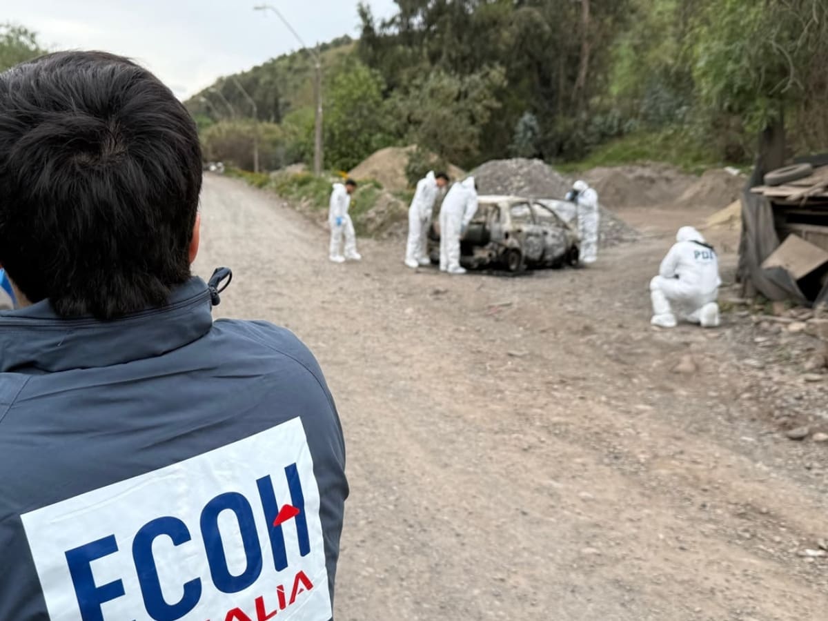 Macabro hallazgo en San Bernardo: descubren un cuerpo calcinado al interior del maletero de un vehículo