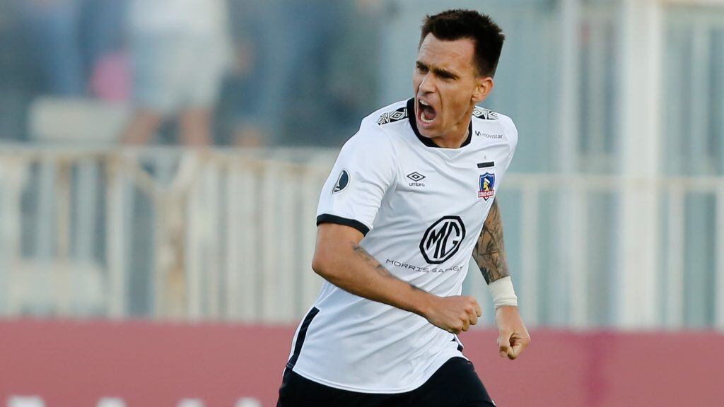 11 de Marzo del 2020/SANTIAGOPablo Mouche celebra la apertura de la cuenta ,durante el partido valido por la Fase de Grupos de la Conmebol Libertadores 2020, entre Colo Colo vs Athletico Paranaense, disputado en el Estadio Monumental.
FOTO:JAVIER VERGARA/AGENCIAUNO