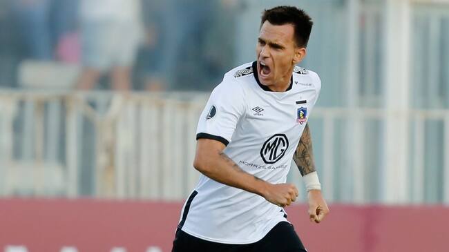 11 de Marzo del 2020/SANTIAGOPablo Mouche celebra la apertura de la cuenta ,durante el partido valido por la Fase de Grupos de la Conmebol Libertadores 2020, entre Colo Colo vs Athletico Paranaense, disputado en el Estadio Monumental.
FOTO:JAVIER VERGARA/AGENCIAUNO