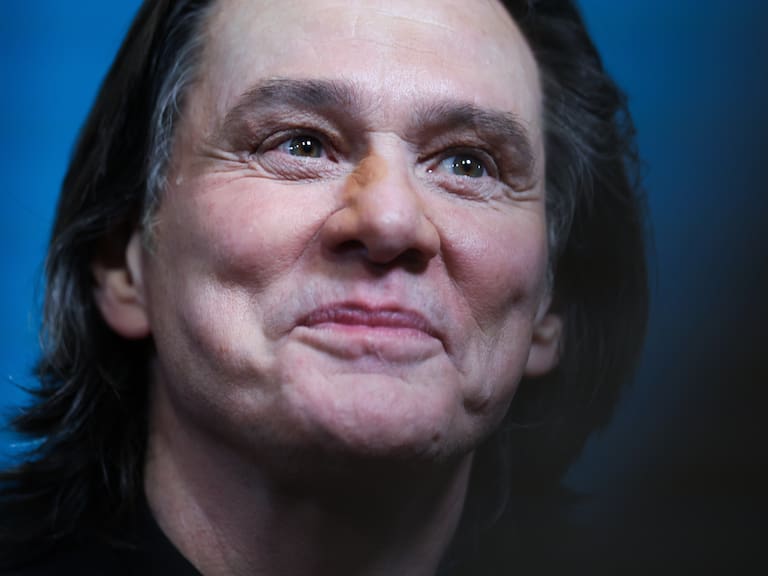 Canadian actor Jim Carrey who received a honorary Cesar award looks on during the 51st edition of the Cesar Film Awards ceremony at the Olympia venue in Paris on February 26, 2026. (Photo by Alain JOCARD / AFP via Getty Images)