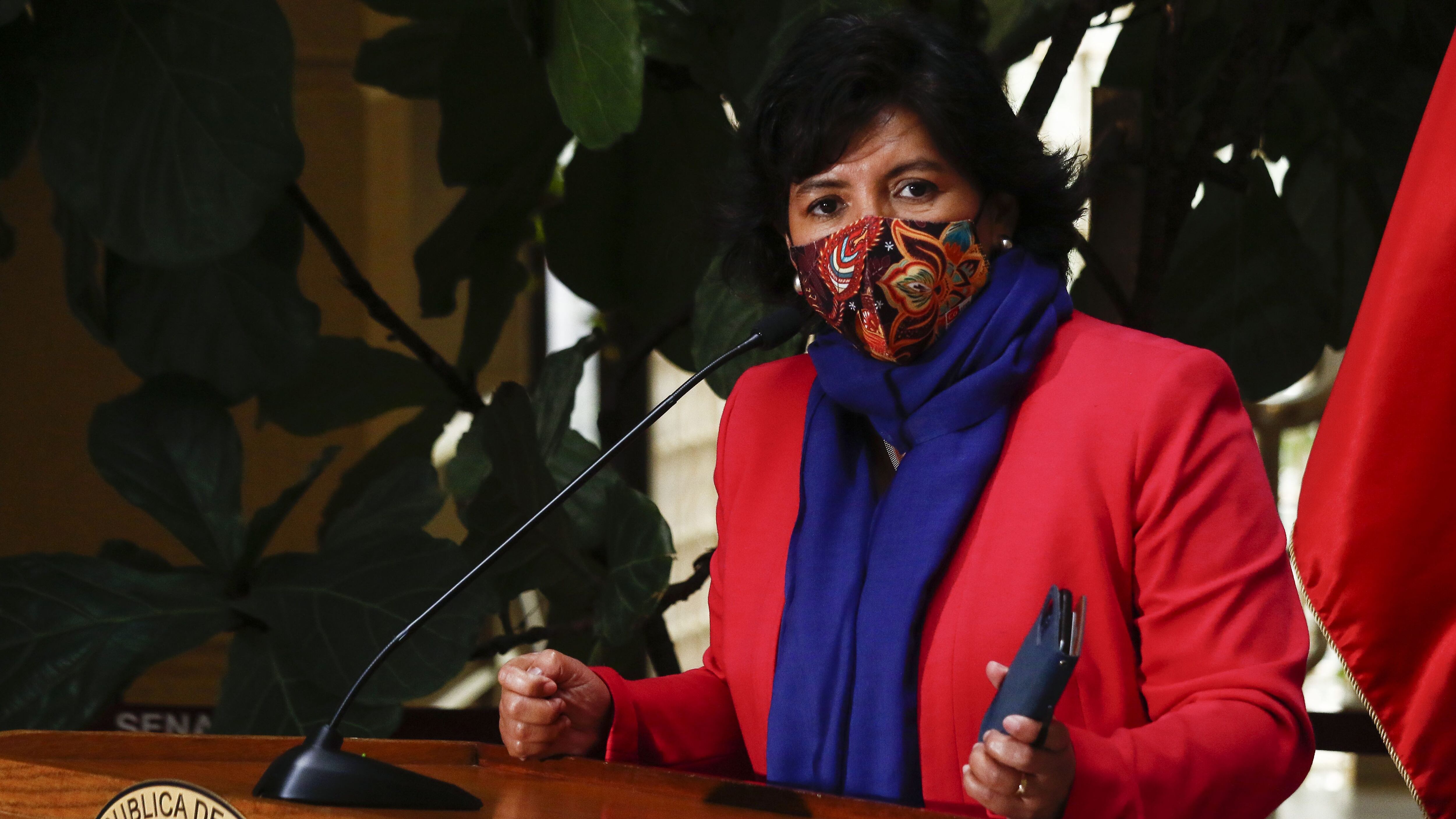 19 DE ABRIL DE 2021/VALPARAISOLa presidenta del Senado, senadora Yasna Provoste, ofrece un punto de prensa en el Senado, en donde se refiere al proyecto de retiro de fondos de pensiones, en medio de la pandemia por el Coronavirus.
FOTO: LEONARDO RUBILAR CHANDIA/AGENCIAUNO