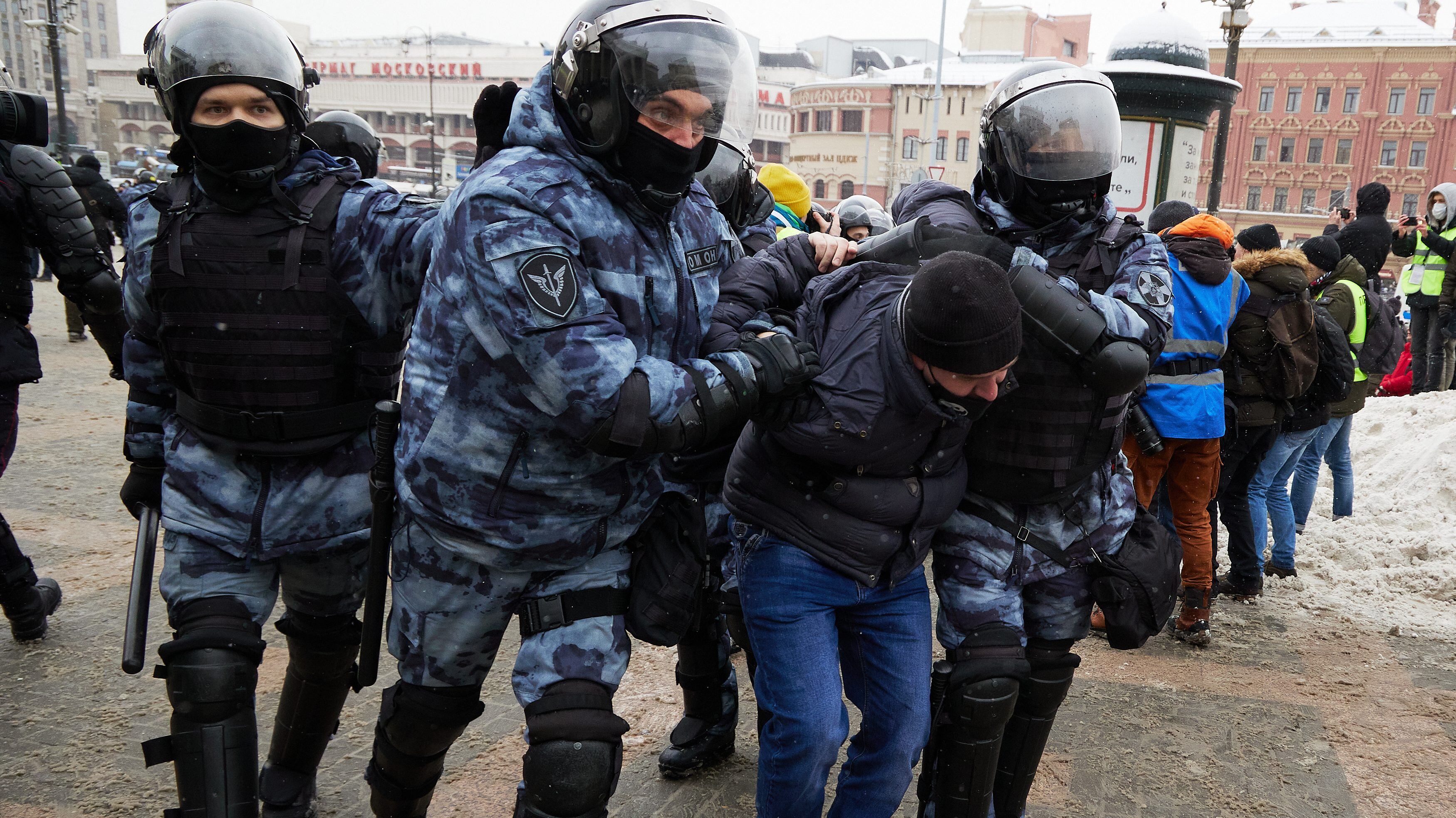 Manifestaciones en Rusia