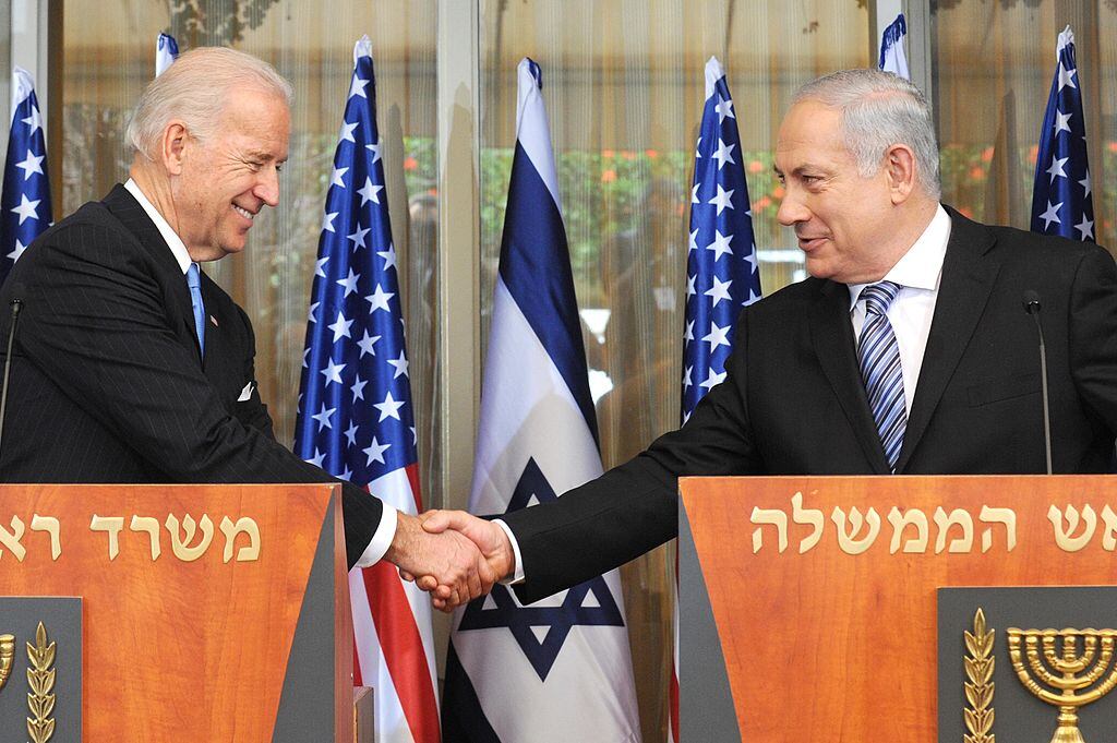 Joe Biden y Benjamín Netanyahu en 2010