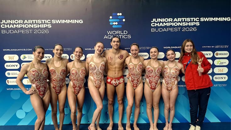 Con rutina inspirada en Rapa Nui: Team Chile destaca en el Mundial de Natación Artística Junior