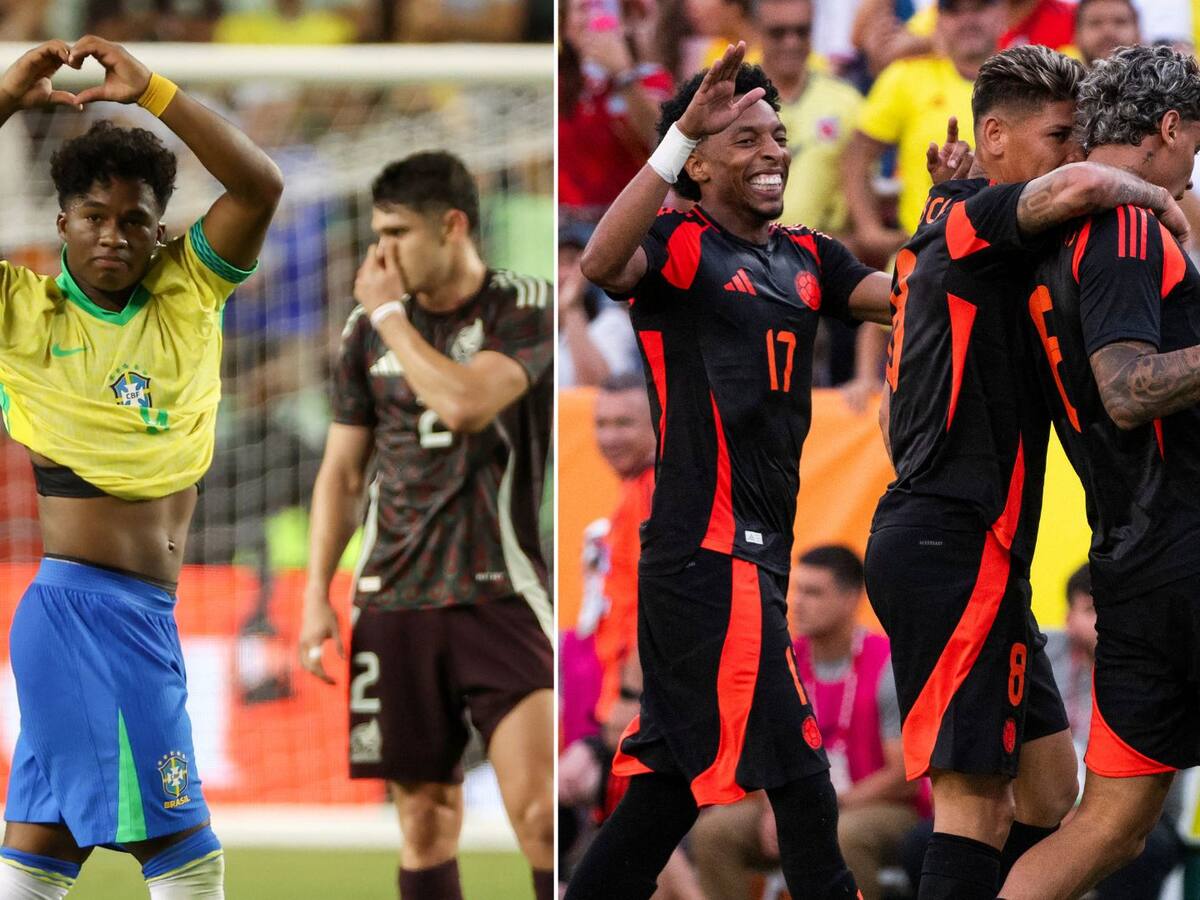Con miras a la Copa América: Brasil le propina nueva derrota a México y Colombia golea a Estados Unidos