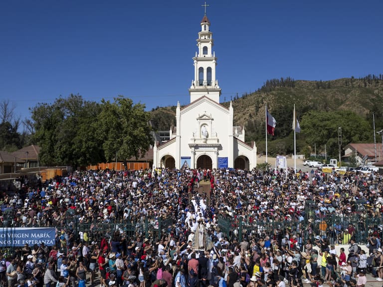 Muerte en plena peregrinación: Caballo se desploma y fallece en ruta a Lo Vásquez, al parecer por agotamiento extremo