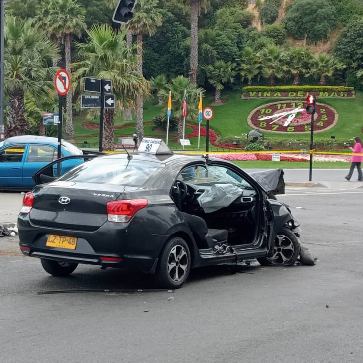 Choque entre auto y colectivo deja seis heridos en límite Viña del Mar–Valparaíso: conductora dio positivo en alcotest