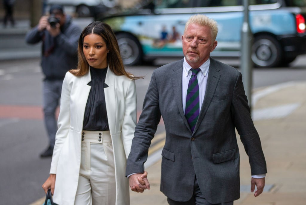 Boris Becker llega a tribunales con su novia Lilian de Carvalho Monteiro