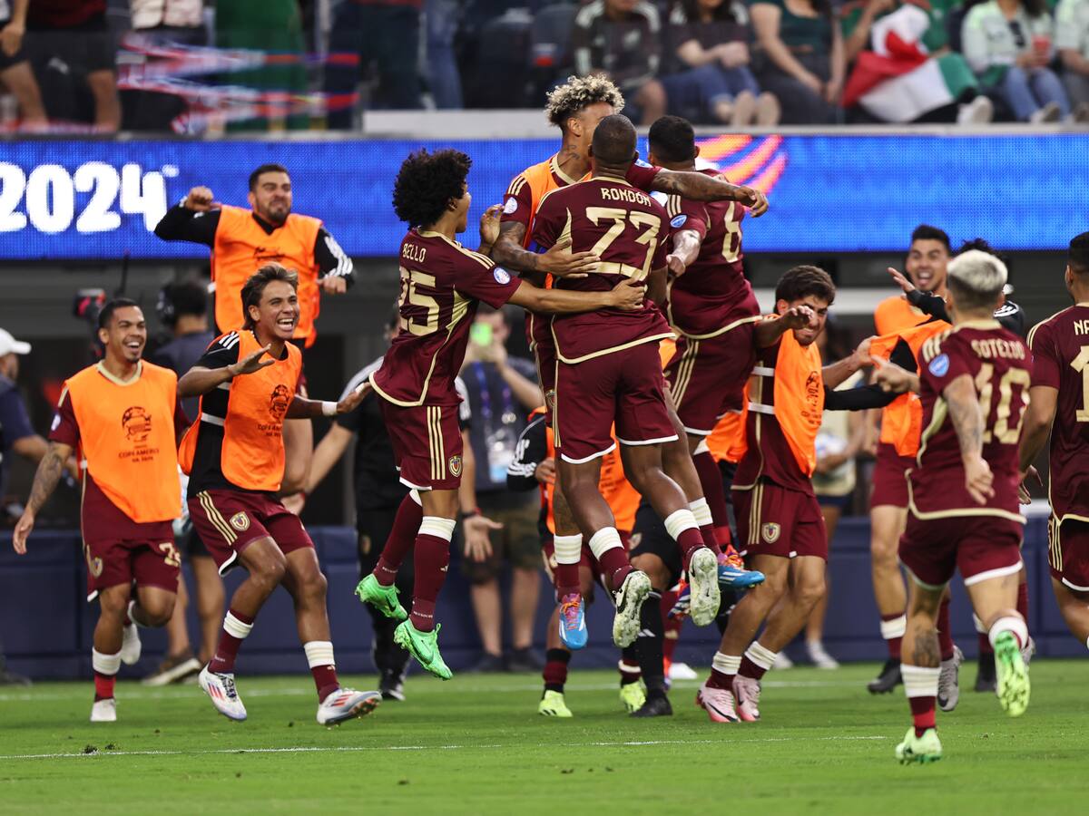 Venezuela sorprende y vence a México para clasificar a cuartos de final de la Copa América 2024