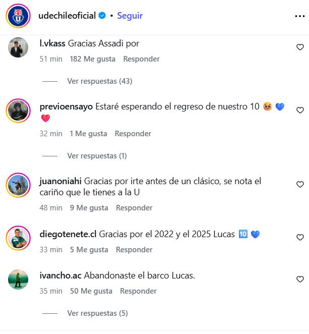 Captura: Universidad de Chile en X e Instagram