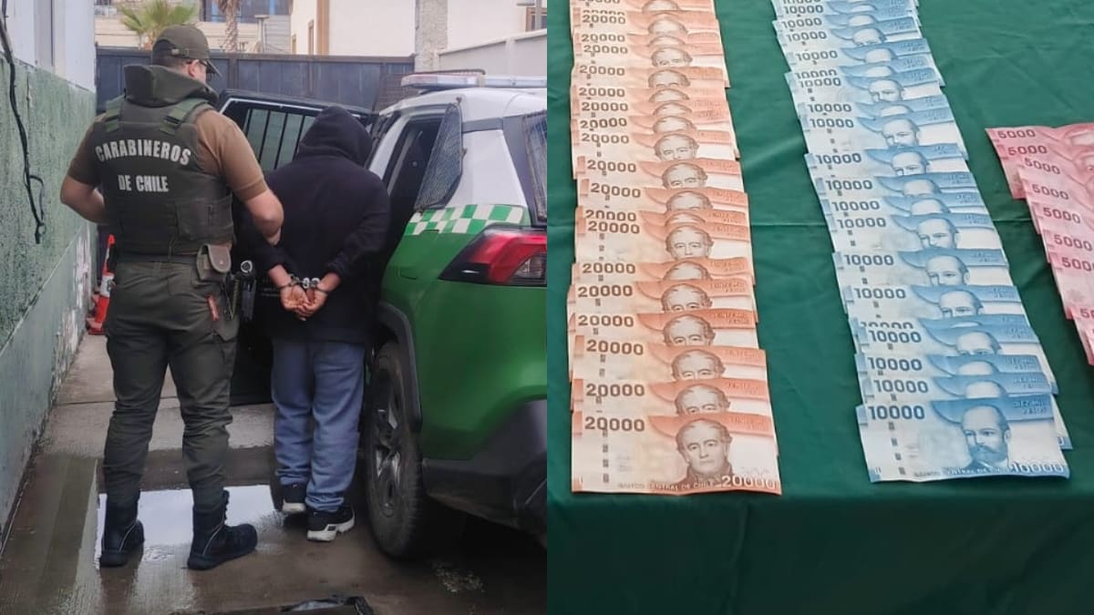 Detienen a hombre con 37 reiteraciones que robó $700 mil a abuelita de 90 años en Chañaral