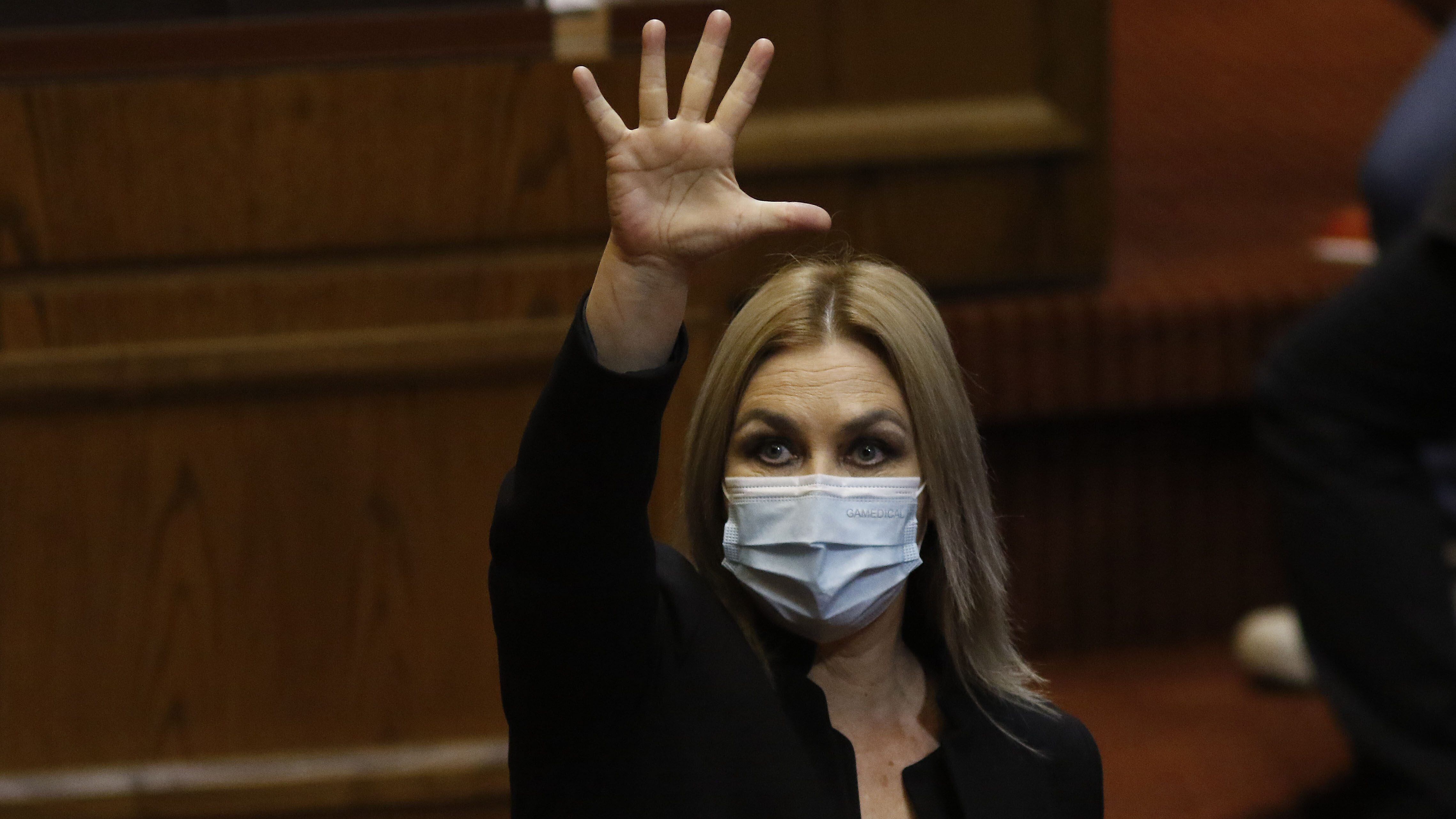21 DE MARZO DE 2022/VALPARAISOLa diputada Pamela Jiles, durante la Sesión Especial de la Cámara de Diputados.
FOTO: LEONARDO RUBILAR CHANDIA/AGENCIAUNO