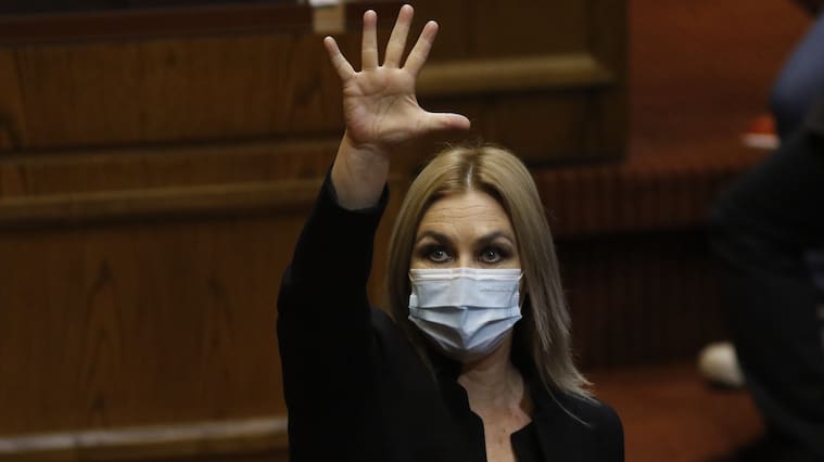 21 DE MARZO DE 2022/VALPARAISOLa diputada Pamela Jiles, durante la Sesión Especial de la Cámara de Diputados.
FOTO: LEONARDO RUBILAR CHANDIA/AGENCIAUNO