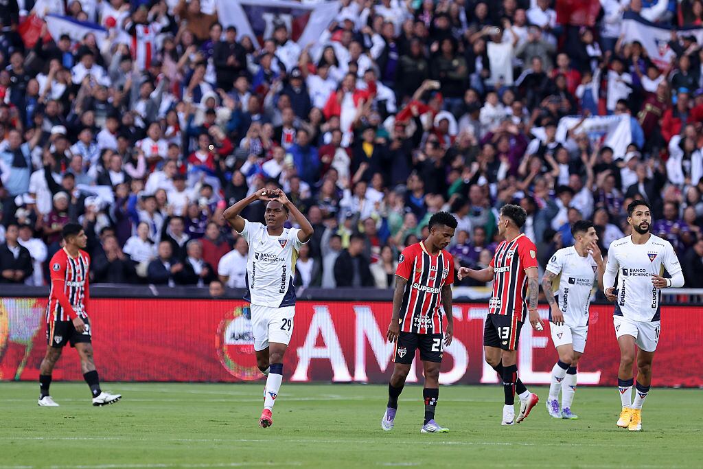 Liga derrotó a Sao Paulo por la Copa Libertadores