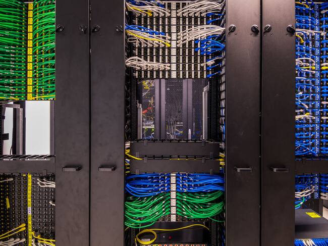 Un centro de datos informáticos en Hong Kong