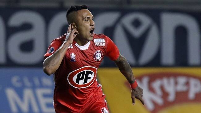 20 DE ABRIL DE 2019/SANTIAGOJuan Leiva festeja su gol y el 1-1, durante el partido valido por la fecha 9 del Campeonato AFP PlanVital 2019, entre Audax Italiano y Union La Calera, disputado en el Estadio Bicentenario de La Florida.
FOTO: LEONARDO RUBILAR CHANDIA/AGENCIAUNO