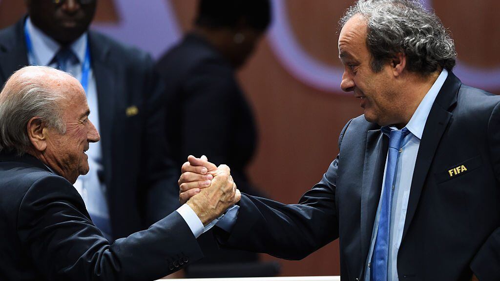 Joseph Blatter y Michel Platin - Corrupción FIFA