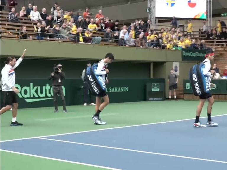 Chile cayó ante Suecia en dobles y quedó muy comprometida su participación en la Copa Davis 2020