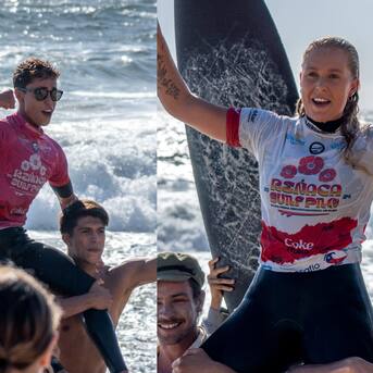 Paloma Santos y Noel de La Torre se consagran como ganadores del Reñaca Pro Surf