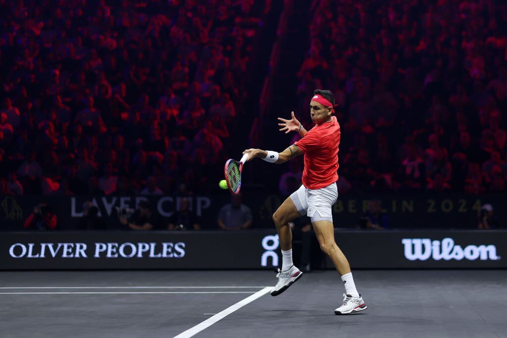 Dio pelea, pero no pudo: Alejandro Tabilo cayó en su debut por la Laver Cup 2024 | Getty Images
