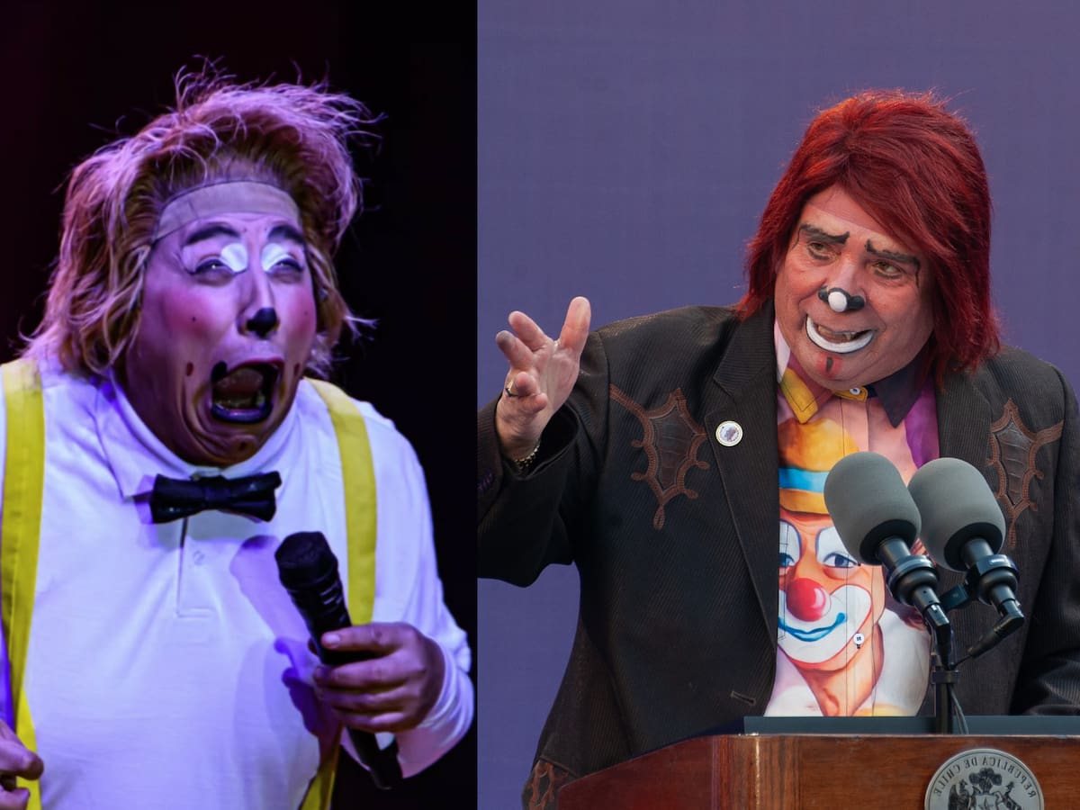 “Microbio Caluga” versus “Tachuela Grande”: captan pelea entre íconos payasos del circo chileno en pleno Caupolicán