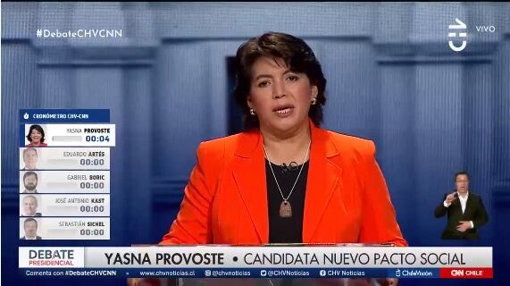 "Lapsus" de Yasna Provoste en debate presidencial generó ola de memes