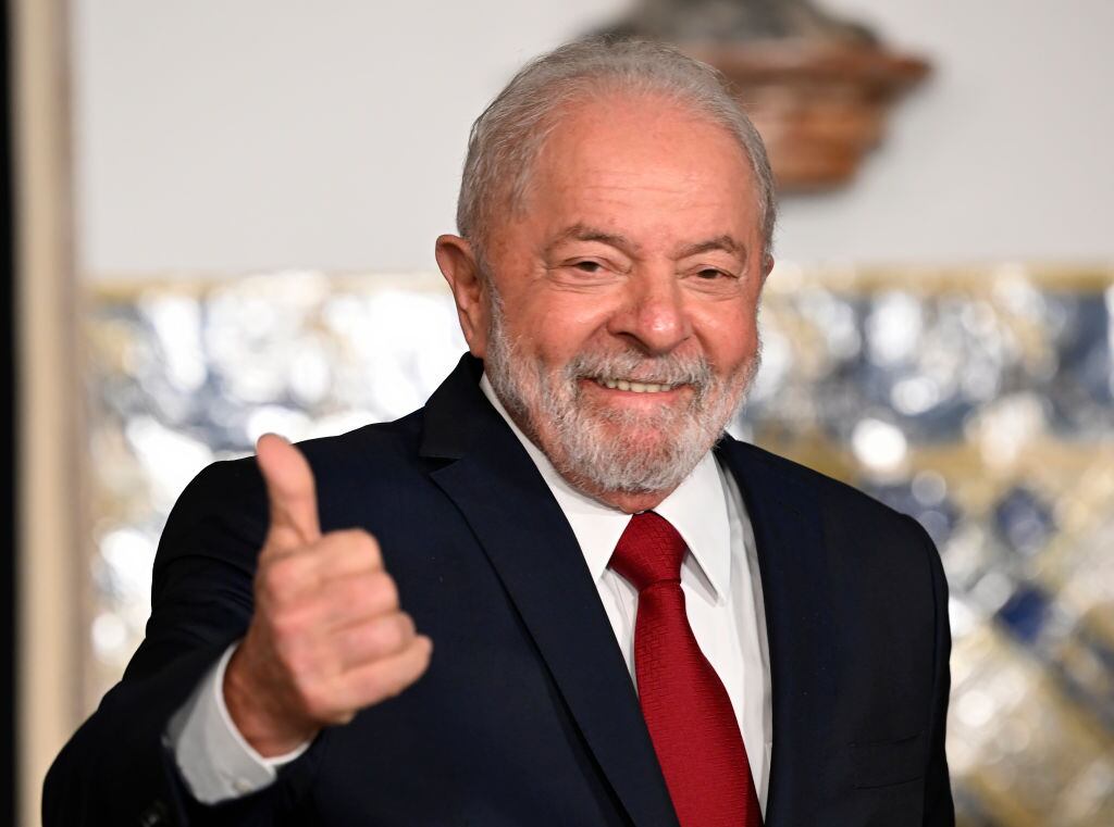El presidente electo de Brasil, Luiz Inácio Lula Da Silva en Portugal