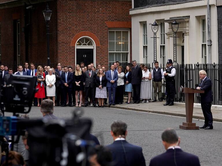 El primer ministro Boris Johnson informa la salida del cargo del Reino Unido