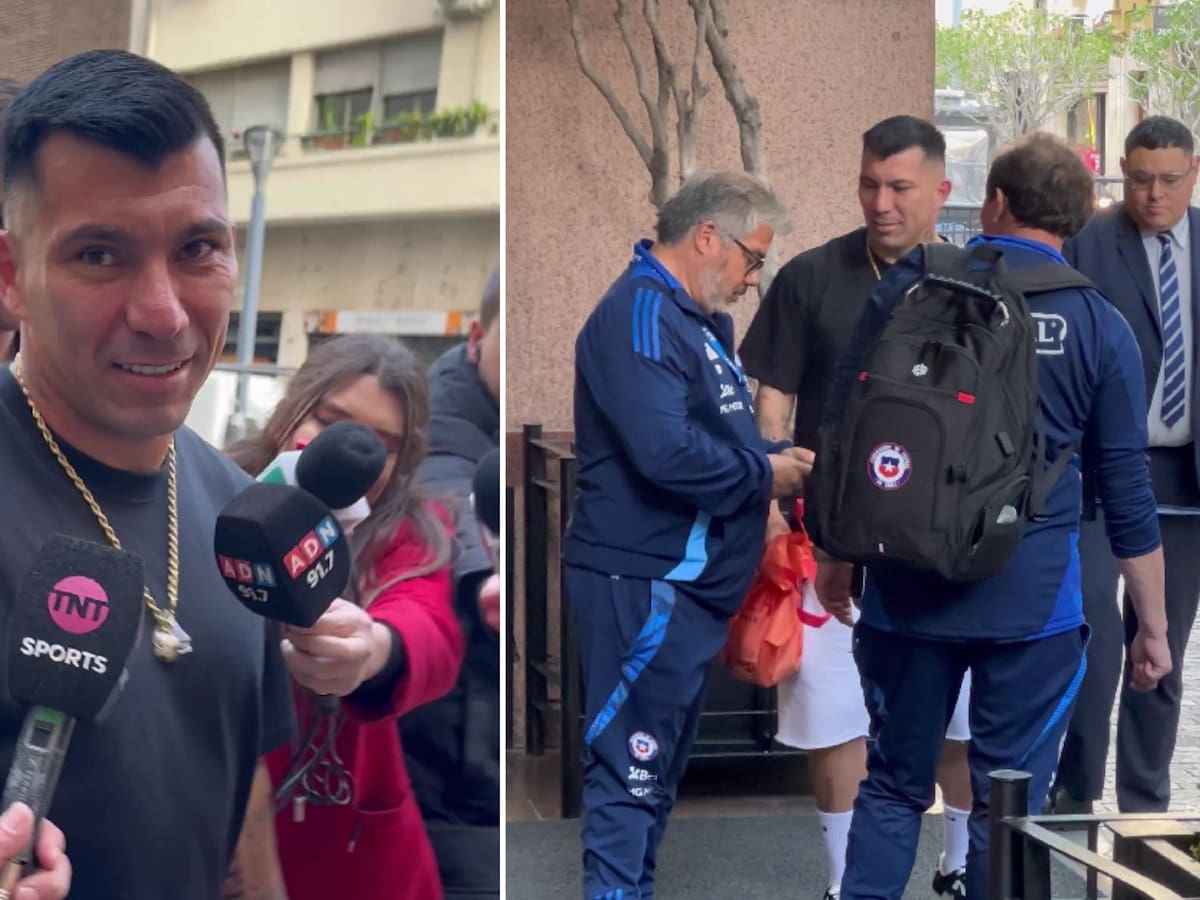 Gary Medel visita al plantel de La Roja antes del duelo frente a Argentina por las Eliminatorias