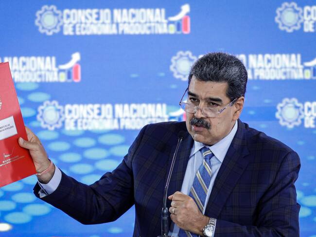 El mandatario de Venezuela, Nicolás Maduro, ante la prensa