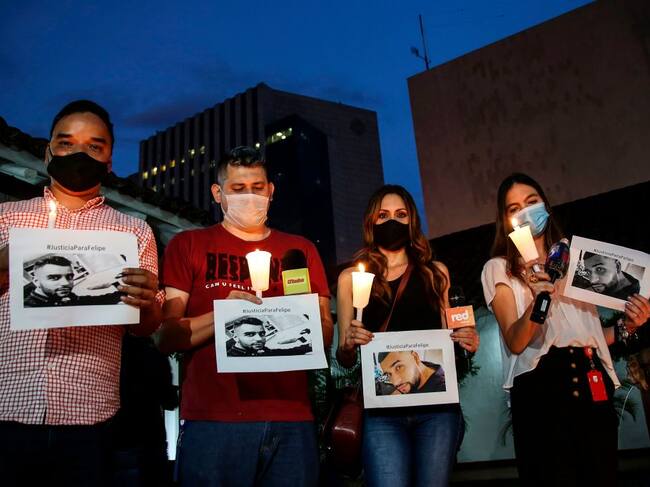 Periodistas y fotógrafos colombianos homenajean a Felipe Guevara quien fue asesinado en Cali