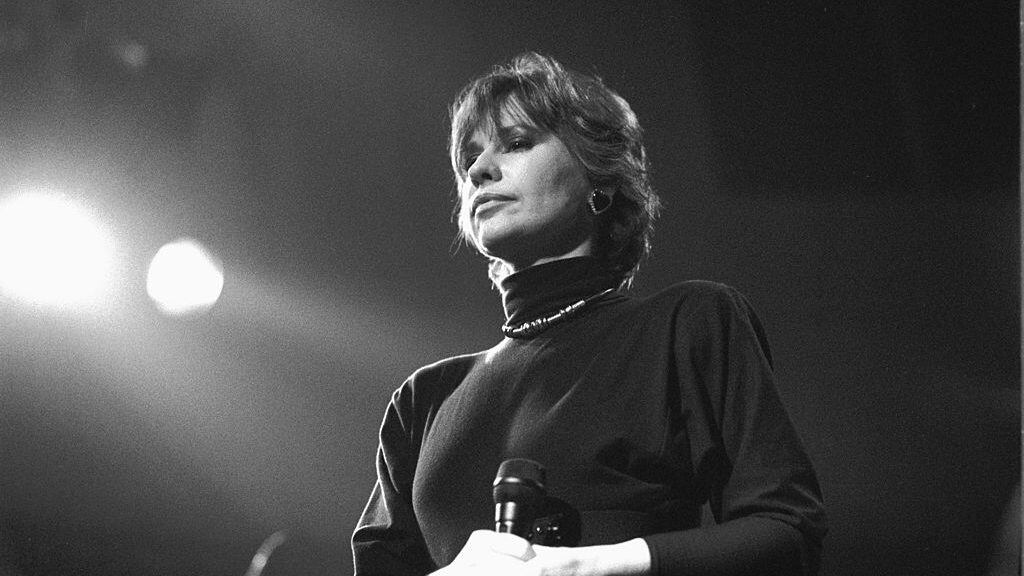AMSTERDAM, NETHERLANDS - 12th FEBRUARY: Brazilian singer Astrud Gilberto performs at the Paradiso in Amsterdam, Netherlands on 12th February 1988. (photo by Frans Schellekens/Redferns)