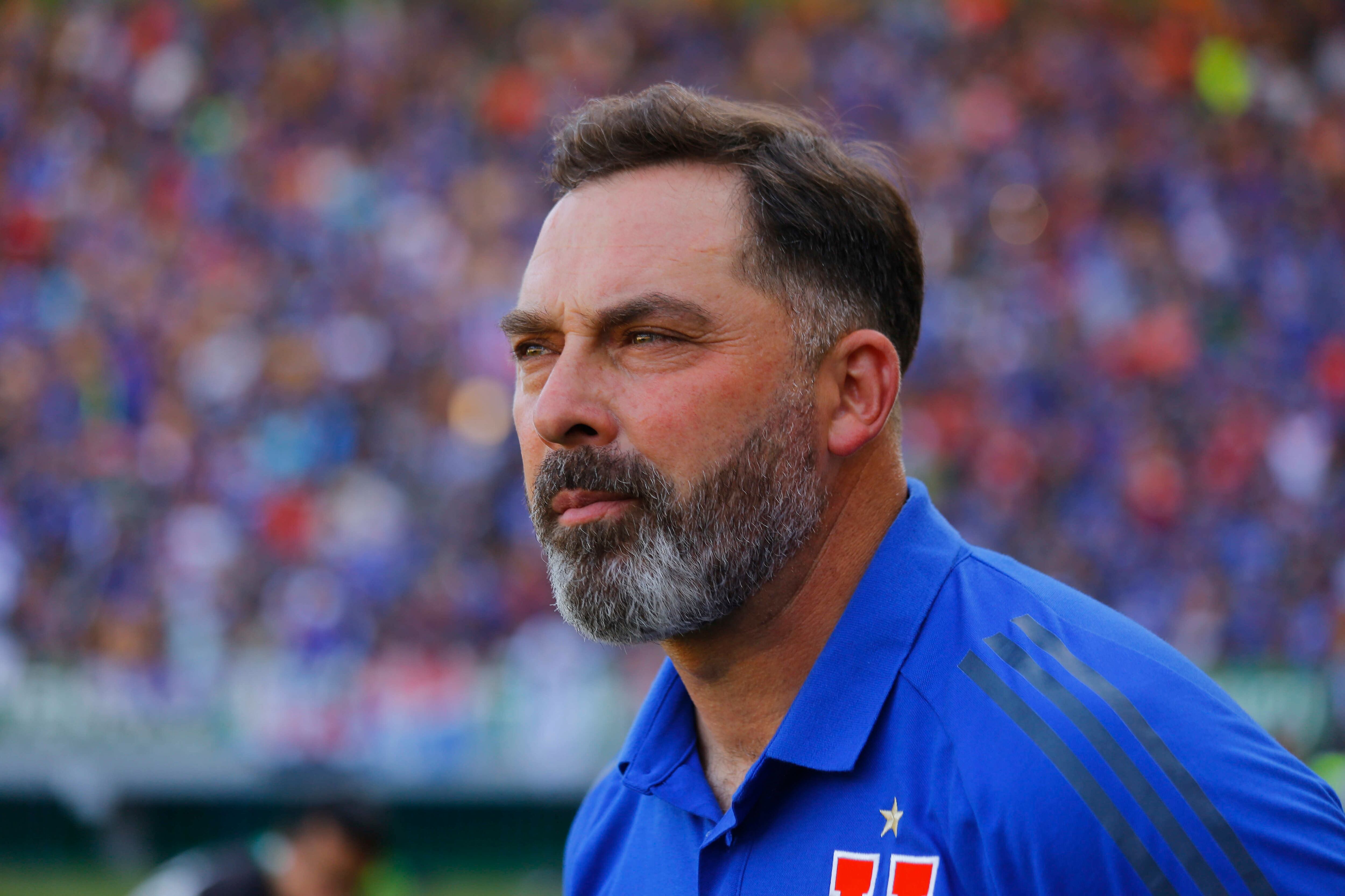 22 de Enero del 2020/TEMUCO
El director tecnico de Universidad de Chile Hernan Caputto, durante el partido Final por la Copa Chile MTS 2019, entre Colo Colo y Universidad de Chile disputado en el Estadio German Becker de la ciudad de Temuco.
FOTO:SEBASTIAN BROGCA/AGENCIAUNO