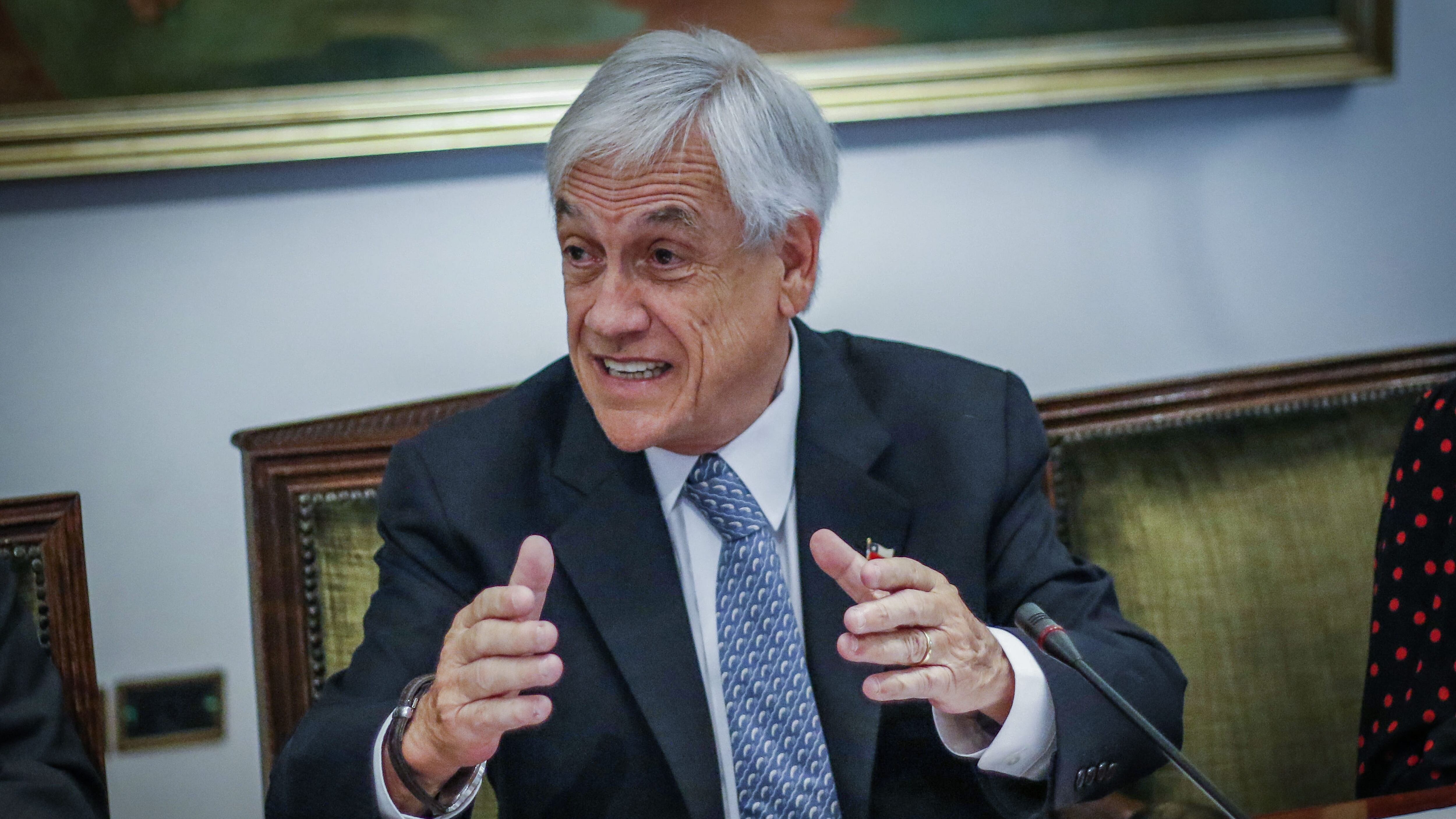 24 de febrero del 2020/SANTIAGOEl presidente de la Republica, Sebastian Piñera, habla en la reunión de trabajo con ministros en el Palacio de La Moneda.
FOTO: SEBASTIAN BELTRAN GAETE/AGENCIAUNO