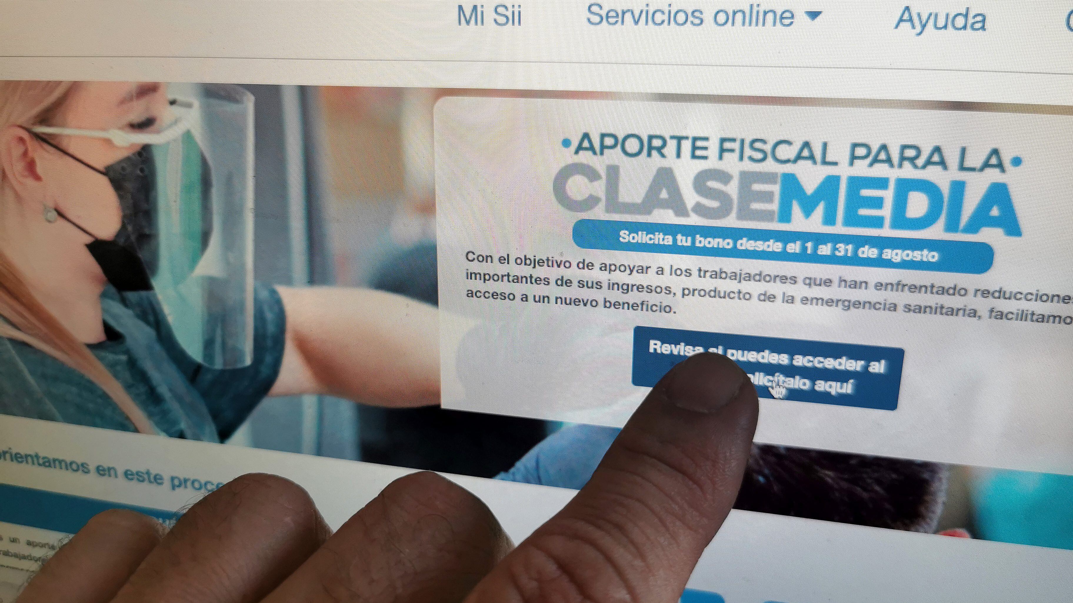 02 de Agosto de 2020 / SANTIAGO A través del sitio web del SII comenzó desde el 01 al 31 de Agosto la postulación para aporte fiscal para la clase media en medio de la pandemia por Covid-19 que se vive en el país
FOTO: MARIO DAVILA / AGENCIAUNO