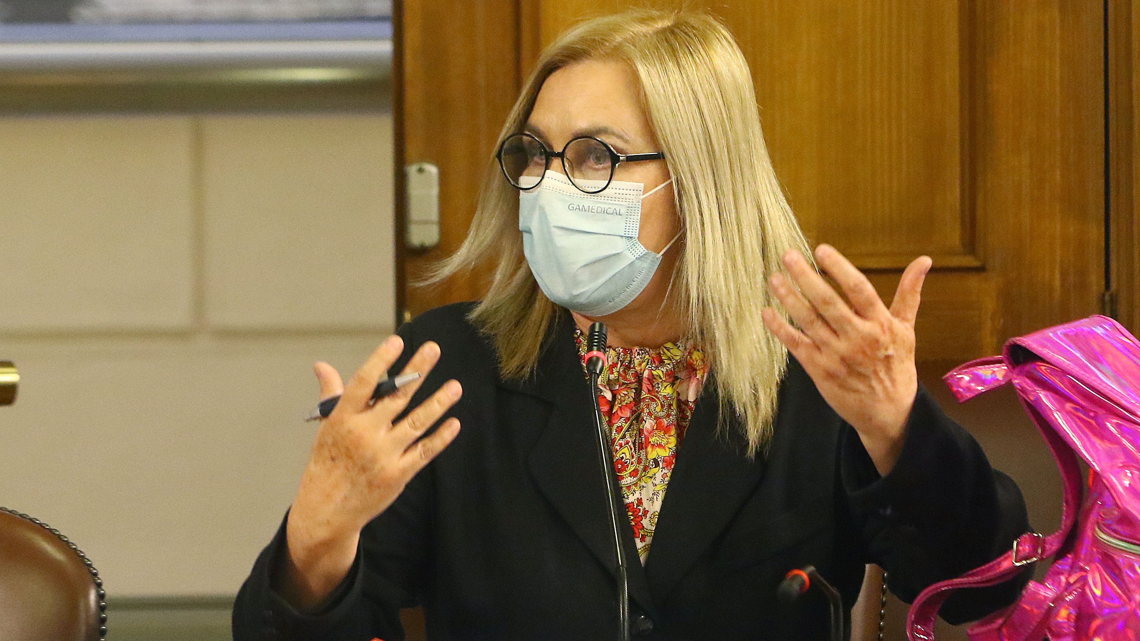 03 DE MARZO DE 2022/VALPARAISOLa diputada Pamela Jiles, durante la sesión de la Comisión de Constitución de la Cámara de Diputados, en donde se debate el proyecto de reforma constitucional sobre renuncia y reemplazo de convencionales constituyentes.
FOTO: LEONARDO RUBILAR CHANDIA/AGENCIAUNO
