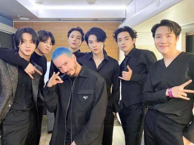 Posible colaboración entre J Balvin y BTS