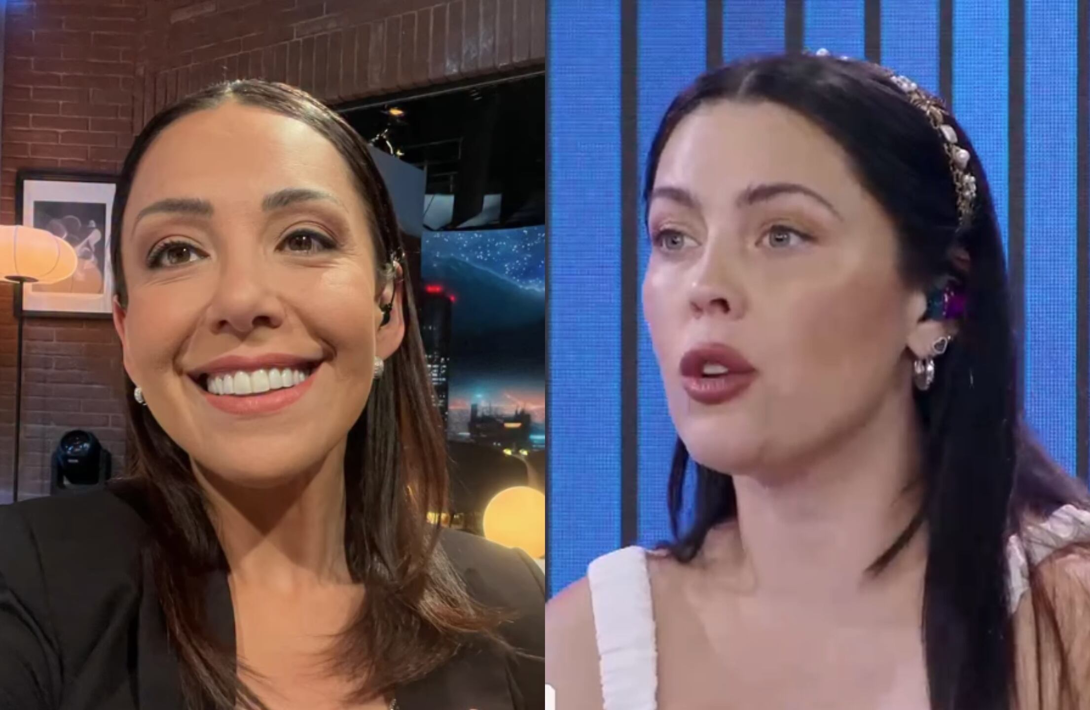 Mariela Sotomayor (Instagram @mariela_sotomayor) y Daniela Aránguiz (captura TV+)