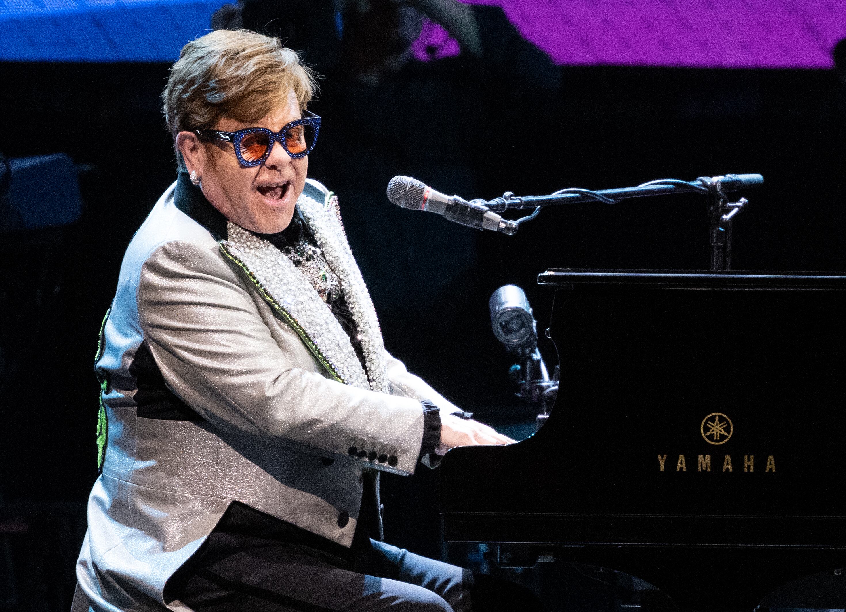 Elton John en el Olympiahalle, en Munich, durante un concierto como parte de su 'Farewell Yellow Brick Road Tour 2023' / Getty Images