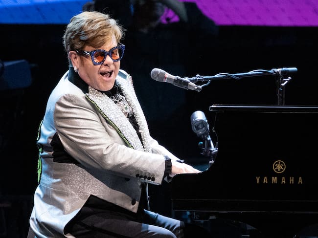 Elton John en el Olympiahalle, en Munich, durante un concierto como parte de su 'Farewell Yellow Brick Road Tour 2023' / Getty Images