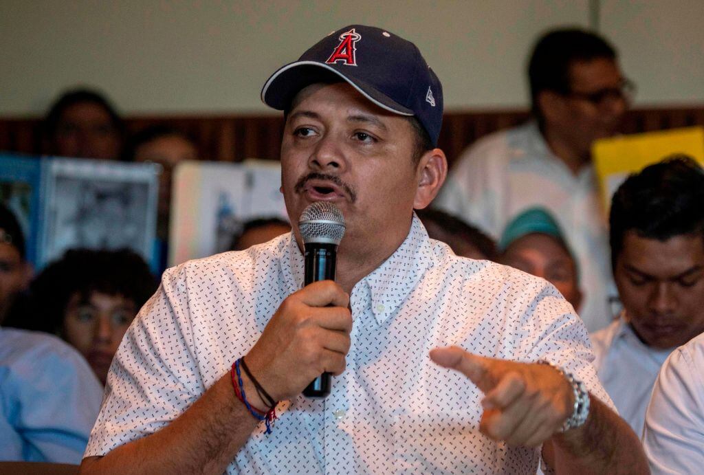 El dirigente campesino nicaragüense Medardo Mairena