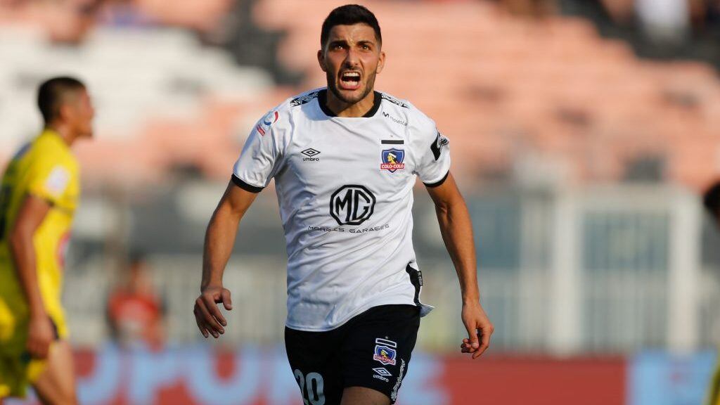 29 de Febrero del 2020/SANTIAGONicols Blandi celebra el segundo gol para Colo Colo ,durante el partido valido por la sexta fecha del campeonato AFP Plan Vital entre Colo Colo vs Universidad de Concepcin, disputado en el Estadio Monumental.
FOTO:JAVIER VERGARA/AGENCIAUNO