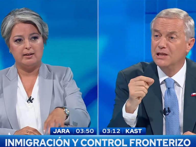 “Tranquilízate un poquito”: La tensa parada de carros de Jeannette Jara a José Antonio Kast en pleno debate