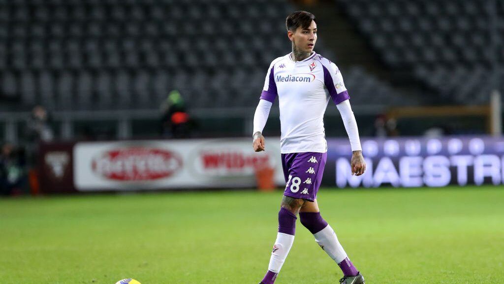 TURIN, ITALY - JANUARY 29: (BILD ZEITUNG OUT) Erick Pulgar of ACF Fiorentina look on during the Serie A match between Torino FC and ACF Fiorentina at Stadio Olimpico di Torino on January 29, 2021 in Turin, Italy. (Photo by Sportinfoto/DeFodi Images via Getty Images)