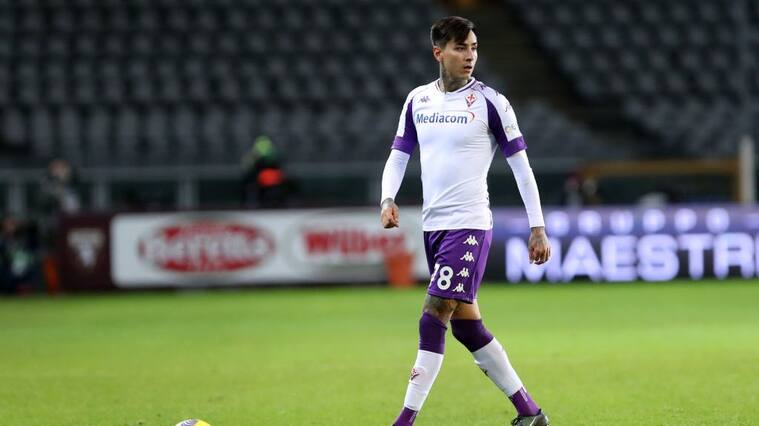 TURIN, ITALY - JANUARY 29: (BILD ZEITUNG OUT) Erick Pulgar of ACF Fiorentina look on during the Serie A match between Torino FC and ACF Fiorentina at Stadio Olimpico di Torino on January 29, 2021 in Turin, Italy. (Photo by Sportinfoto/DeFodi Images via Getty Images)