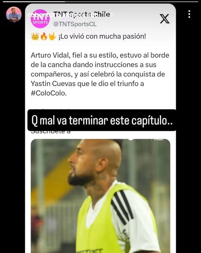 Captura Instagram @robertorojasmercado