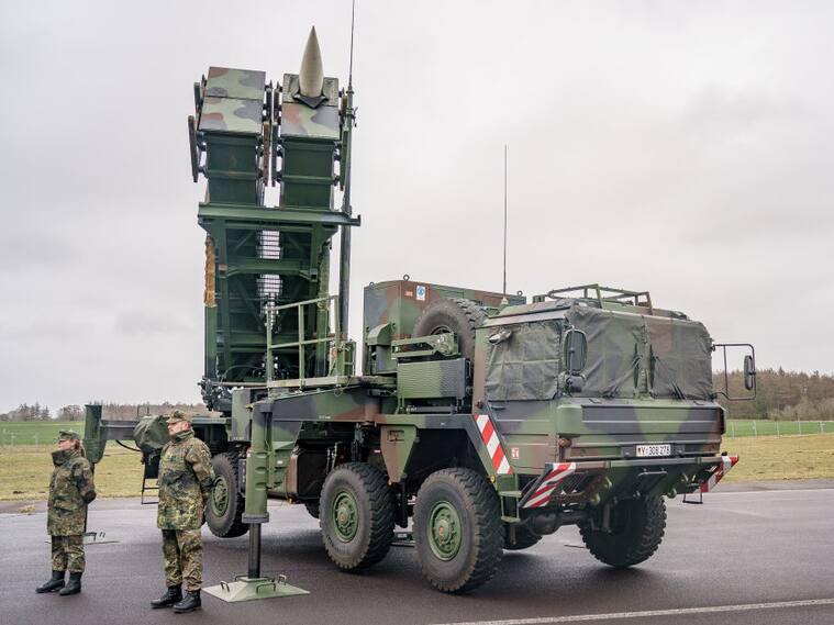 El sistema de misiles Patriot de Estados Unidos en un terminal de Alemania