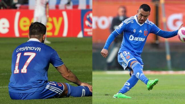U de Chile detalla el parte médico de los lesionados Luis Casanova y Nery Domínguez