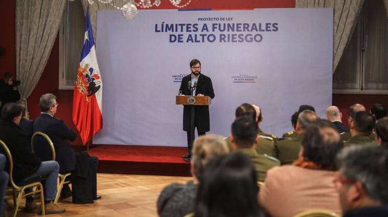 Ley narcofunerales, funerales narco, presidente gabriel boric, funerales de alto riesgo, 1024x576 jpg ok