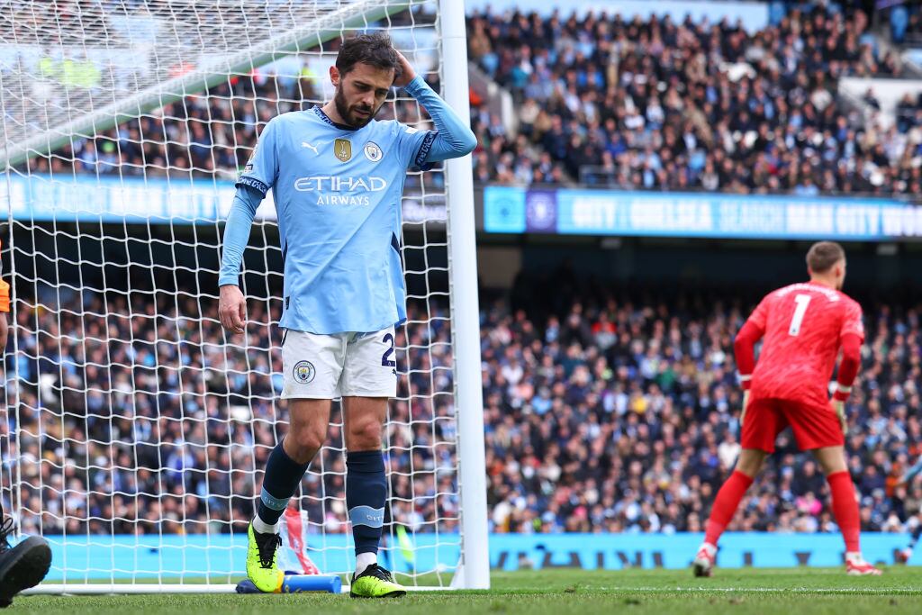 Manchester City sigue sin levantar cabeza y arriesga seriamente clasificar a torneos internacionales la próxima temporada | Getty Images